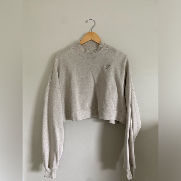 Gymshark Rest Days Cropped Sweatshirt Women’s Size Large - Picture 2 of 3